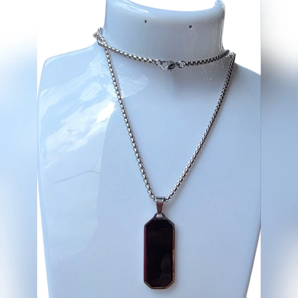 New Men's Necklace Pendant Stainless Steel